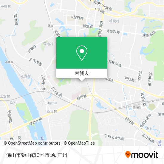 佛山市狮山镇C区市场地图