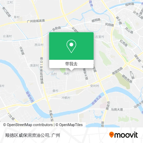 顺德区威保润滑油公司地图