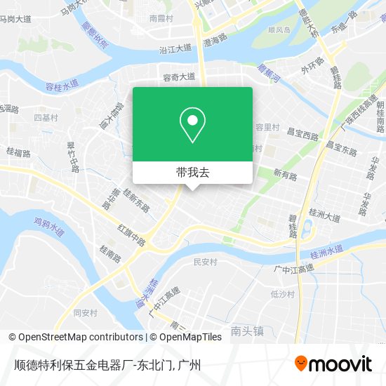 顺德特利保五金电器厂-东北门地图