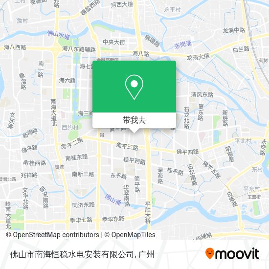 佛山市南海恒稳水电安装有限公司地图