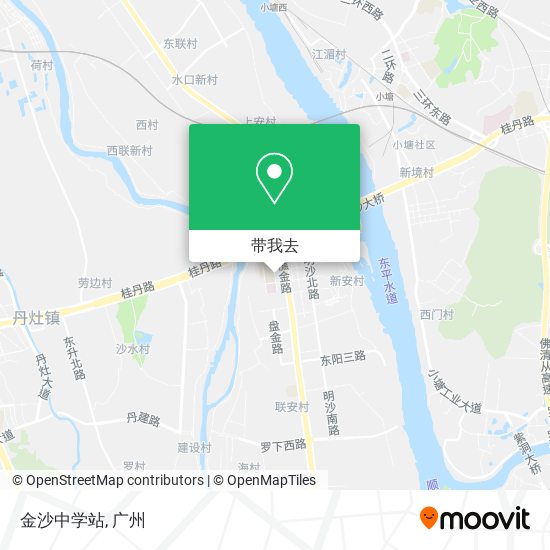 金沙中学站地图