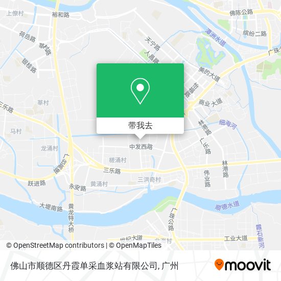 佛山市顺德区丹霞单采血浆站有限公司地图