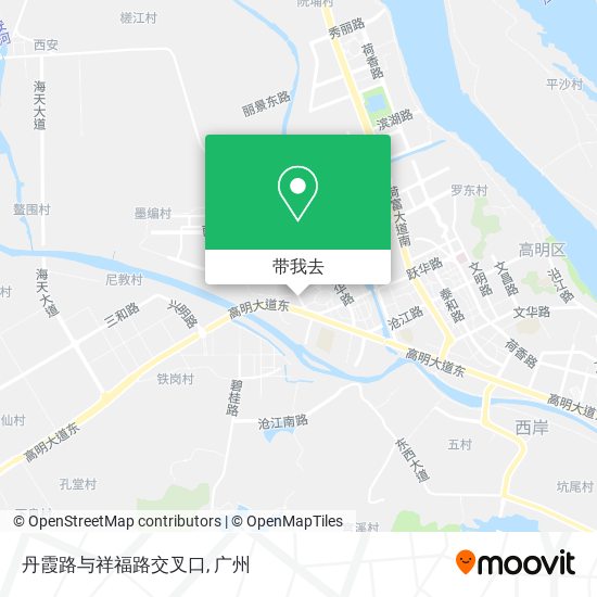 丹霞路与祥福路交叉口地图