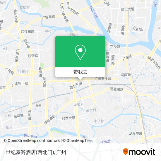 世纪豪爵酒店(西北门)地图