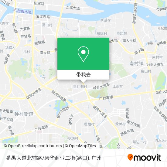 番禺大道北辅路/碧华商业二街(路口)地图