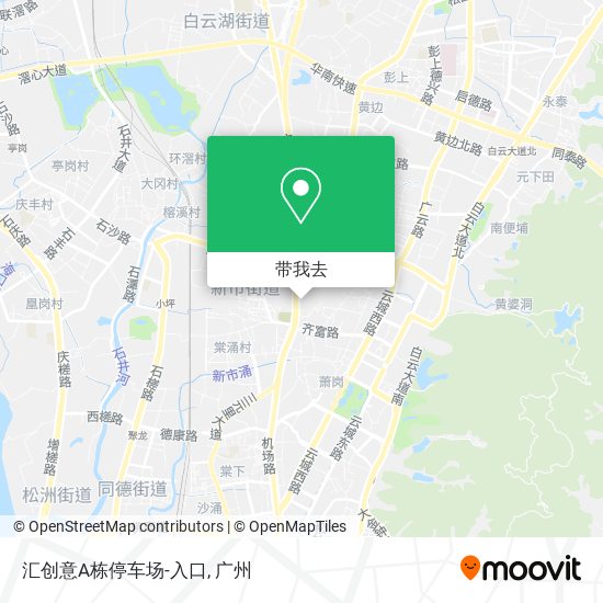 汇创意A栋停车场-入口地图