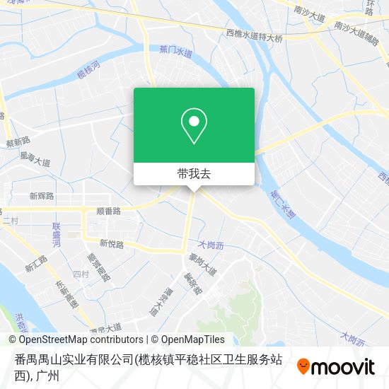 番禺禺山实业有限公司(榄核镇平稳社区卫生服务站西)地图