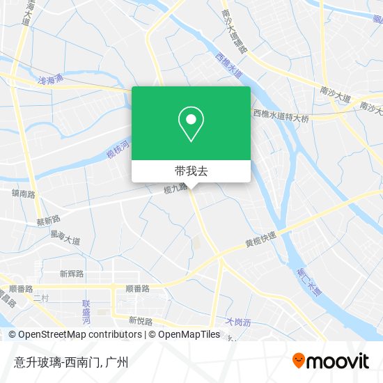 意升玻璃-西南门地图