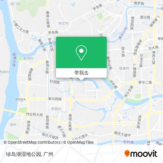绿岛湖湿地公园地图