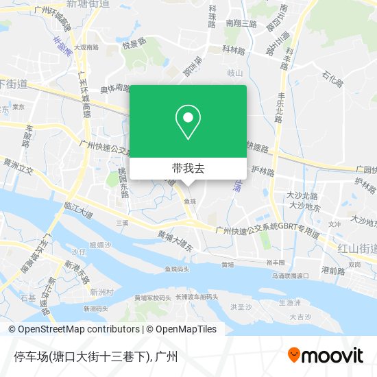 停车场(塘口大街十三巷下)地图