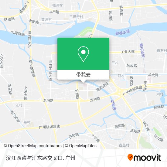 滨江西路与汇东路交叉口地图