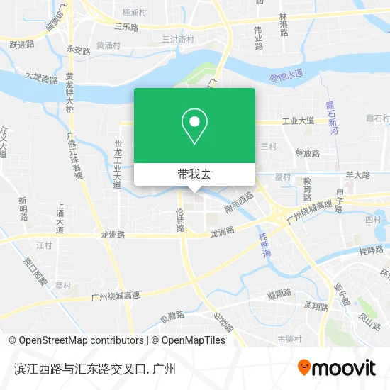滨江西路与汇东路交叉口地图