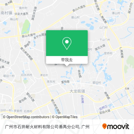 广州市石井耐火材料有限公司番禺分公司地图