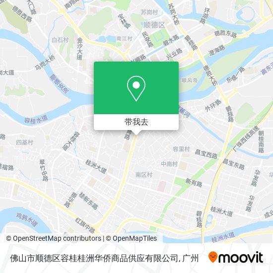 佛山市顺德区容桂桂洲华侨商品供应有限公司地图
