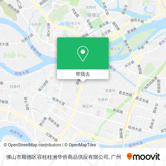 佛山市顺德区容桂桂洲华侨商品供应有限公司地图