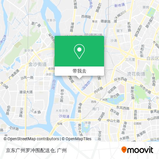 京东广州罗冲围配送仓地图
