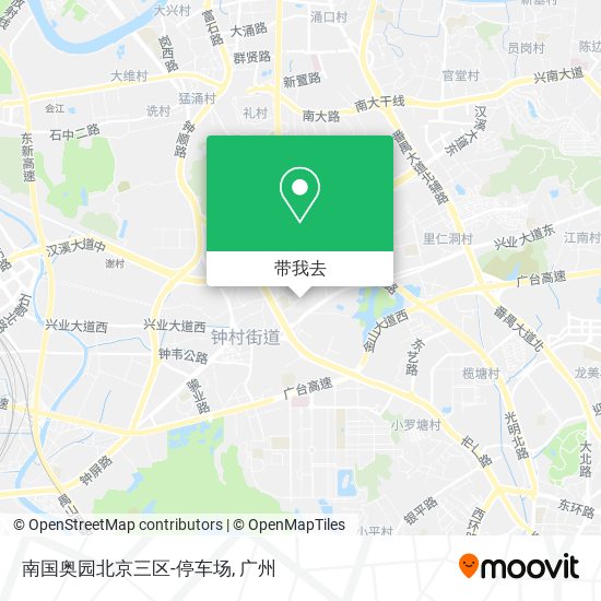 南国奥园北京三区-停车场地图