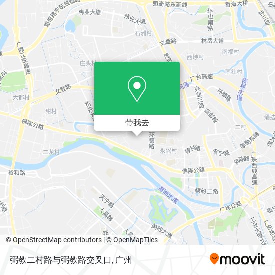 弼教二村路与弼教路交叉口地图
