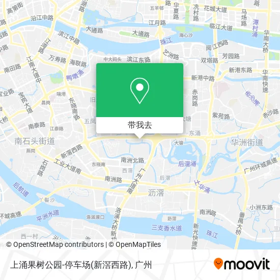 上涌果树公园-停车场(新滘西路)地图