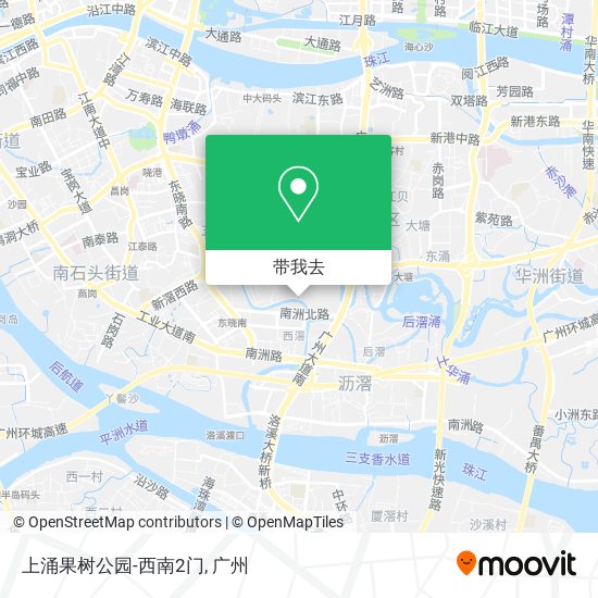 上涌果树公园-西南2门地图
