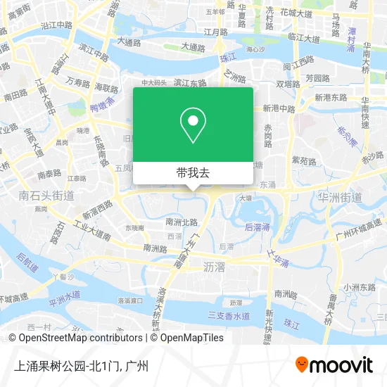 上涌果树公园-北1门地图