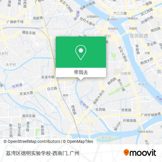 荔湾区德明实验学校-西南门地图