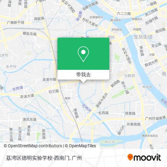 荔湾区德明实验学校-西南门地图