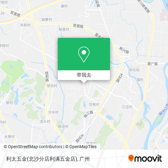 利太五金(北沙分店利满五金店)地图