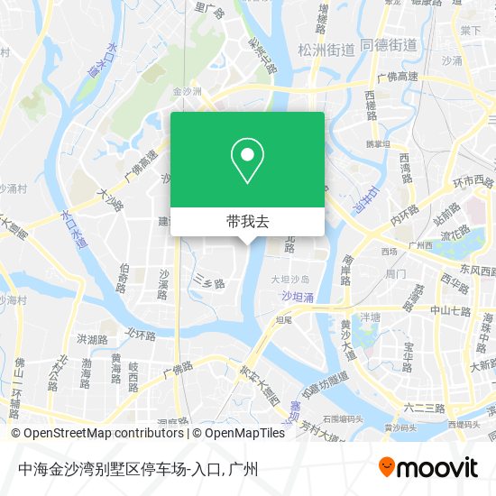 中海金沙湾别墅区停车场-入口地图