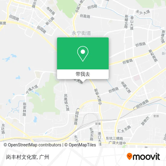 岗丰村文化室地图