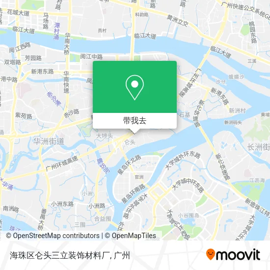 海珠区仑头三立装饰材料厂地图