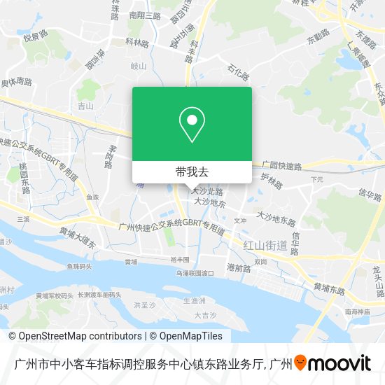 广州市中小客车指标调控服务中心镇东路业务厅地图