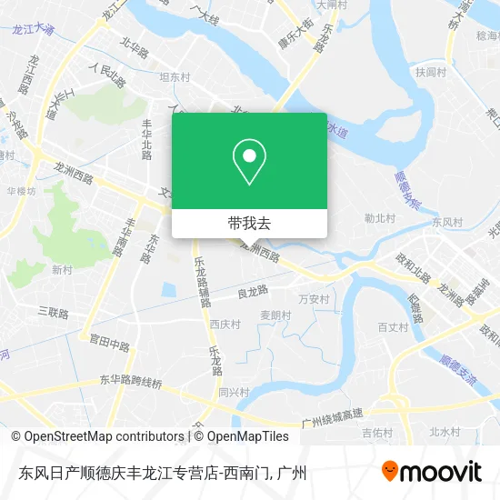 东风日产顺德庆丰龙江专营店-西南门地图