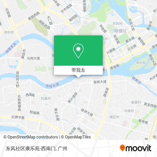 东风社区康乐苑-西南门地图