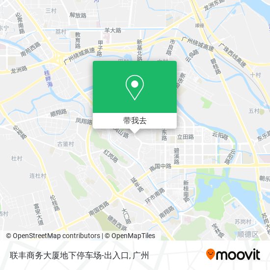 联丰商务大厦地下停车场-出入口地图