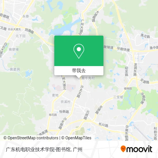 广东机电职业技术学院-图书馆地图