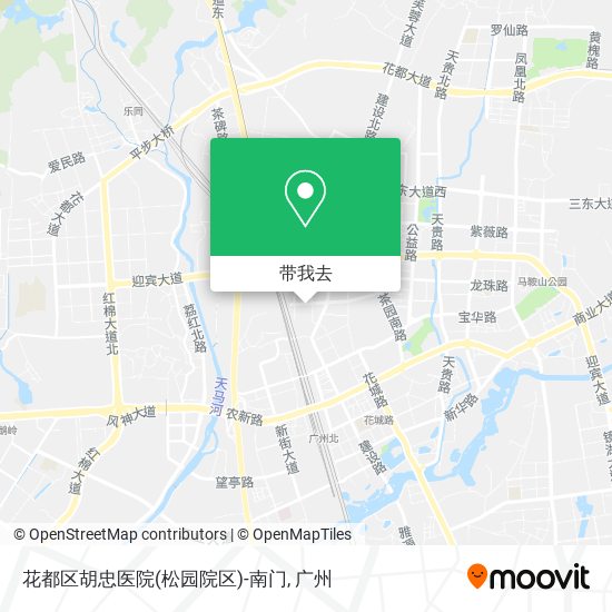 花都区胡忠医院(松园院区)-南门地图