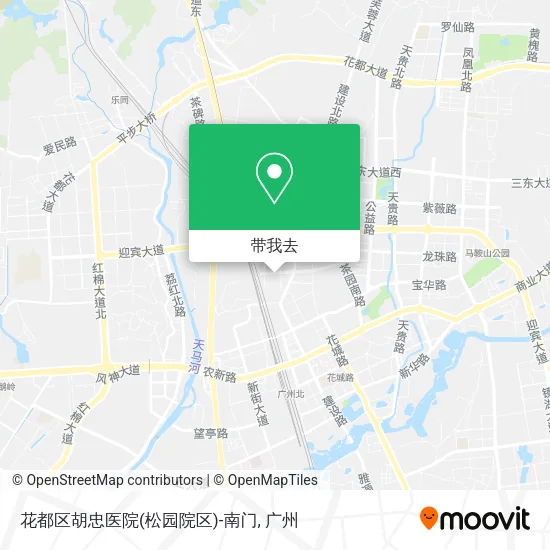 花都区胡忠医院(松园院区)-南门地图