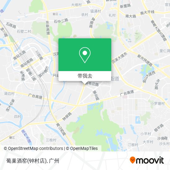 葡巢酒窑(钟村店)地图