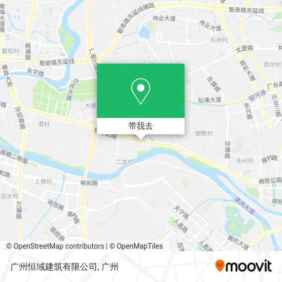广州恒域建筑有限公司地图