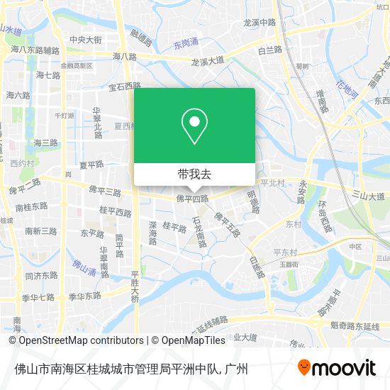 佛山市南海区桂城城市管理局平洲中队地图