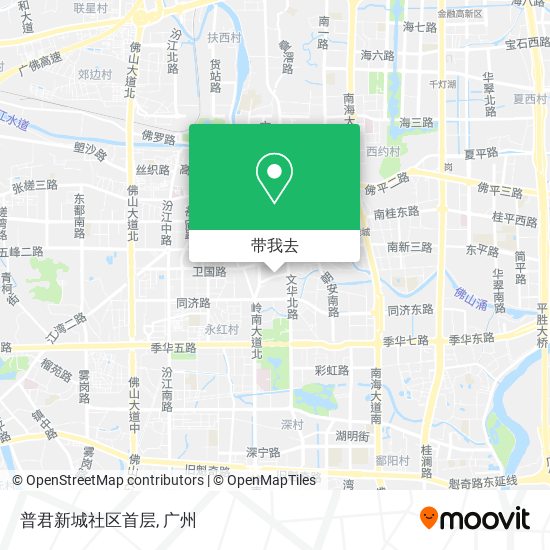 普君新城社区首层地图