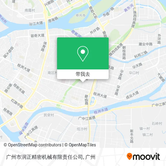 广州市润正精密机械有限责任公司地图