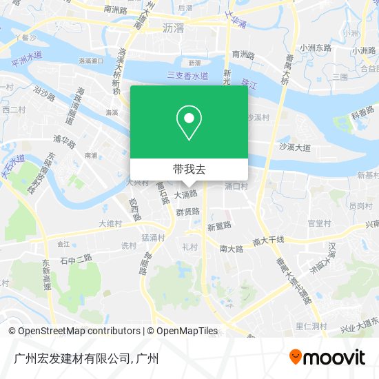 广州宏发建材有限公司地图