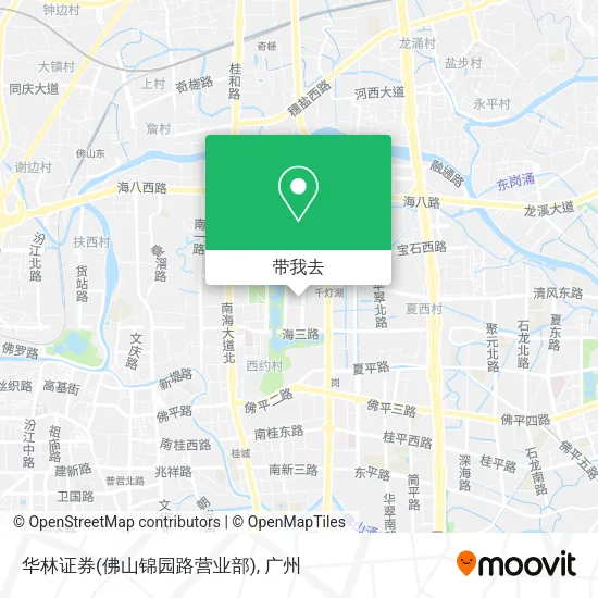 华林证券(佛山锦园路营业部)地图