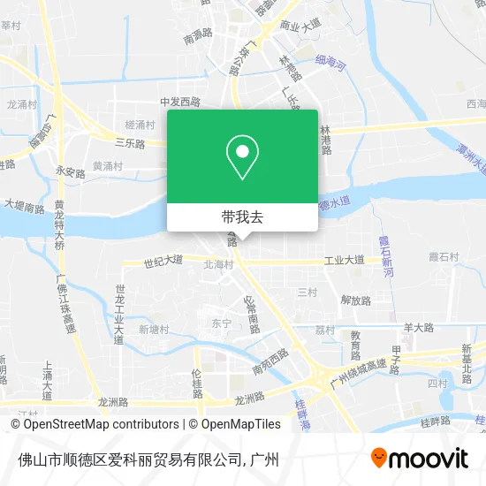 佛山市顺德区爱科丽贸易有限公司地图