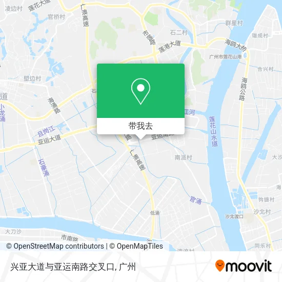 兴亚大道与亚运南路交叉口地图