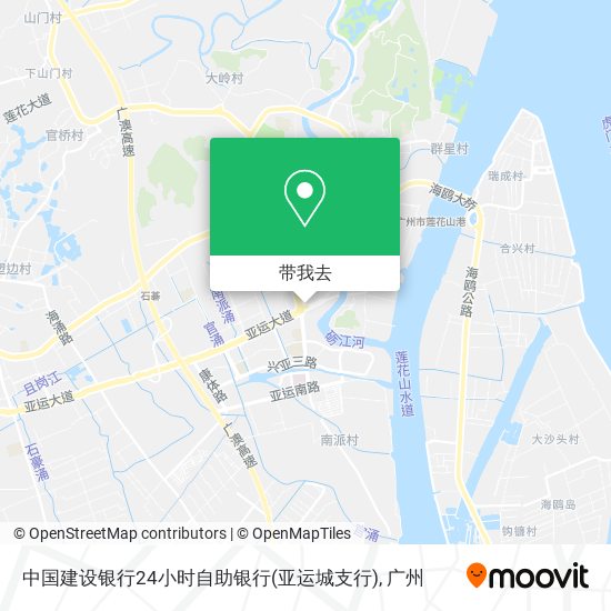 中国建设银行24小时自助银行(亚运城支行)地图