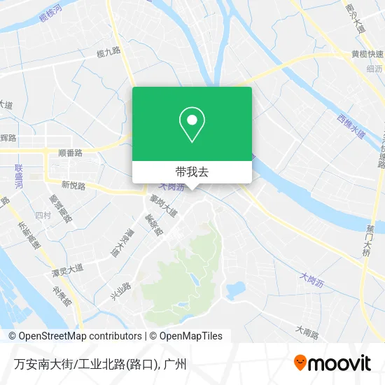 万安南大街/工业北路(路口)地图