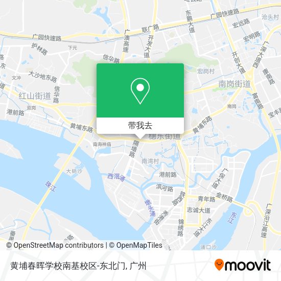 黄埔春晖学校南基校区-东北门地图